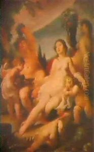 Allegorische Darstellung Mit Venus Und Amor by Cornelis Schut the Elder