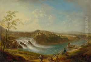 An Elegant Company At Rhine Falls