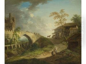 Alte Muhle Am Schlossgraben Mit Bogenbrucke