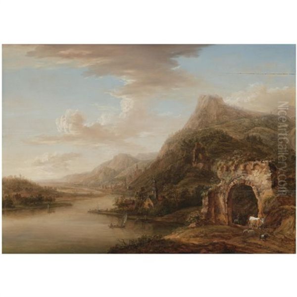 A Rhenish River Landscape - view 1