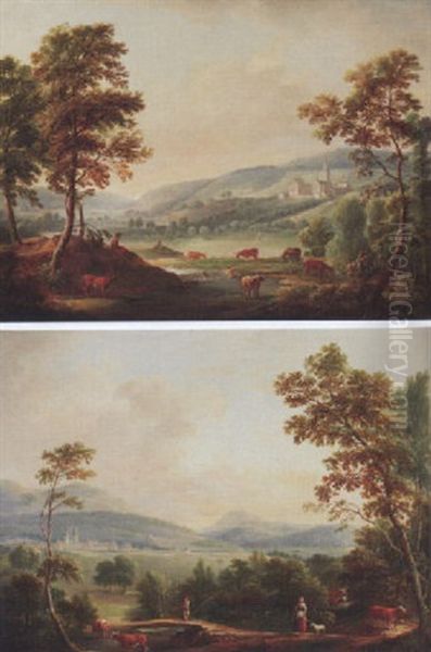 Landschaft Mit Klostern Im Mittelgrund - view 1
