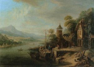 Sommerliche Flusslandschaft