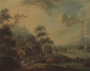 Fluslandschaft by Christian Georg Schuetz the Younger