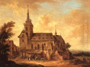 A Church On The Outskirts Of A Town