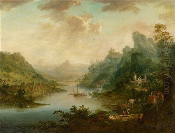 Panoramic River Landscape - view 1