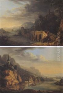 Rheinlandschaft by Franz Schuetz