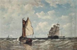 Off To The Fishing Grounds by Johannes Frederick Schuetz