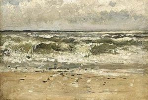 Seascape by Willem Joannes Schuetz