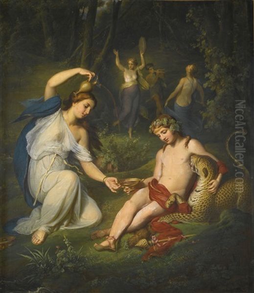 Bacchus With Leopard - view 1