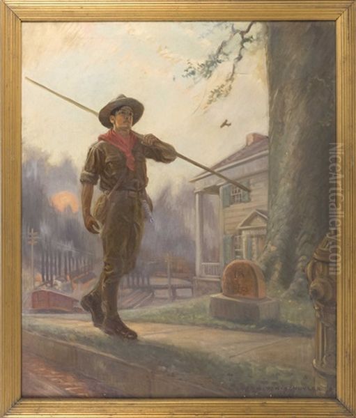 A Boy Scout On The March - view 1