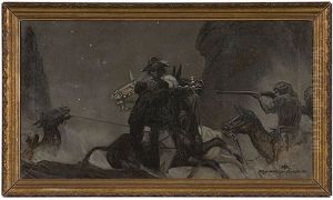 Western Scene by Remington Schuyler