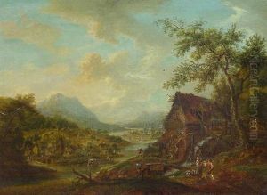 Blick In Ein Weites Sommerliches Flustal by Franz Schuez