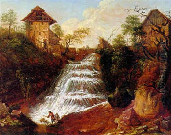 Wasserfall In Felslandschaft - view 1