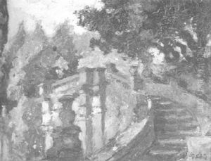 Parklandschaft Mit Bogenbrucke by Friedrich Schuez