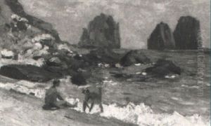 Strand Auf Capri by Friedrich Schuez