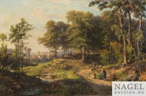 Landschaft Aus Der Umgebung Von Tubingen by Theodor Christoph Schuez