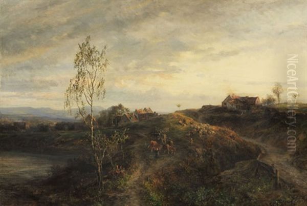 Landschaft Mit Gehoften Und Viehherde - view 1