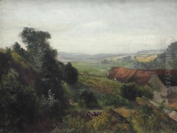 Landschaft Mit Hausern (study) - view 1