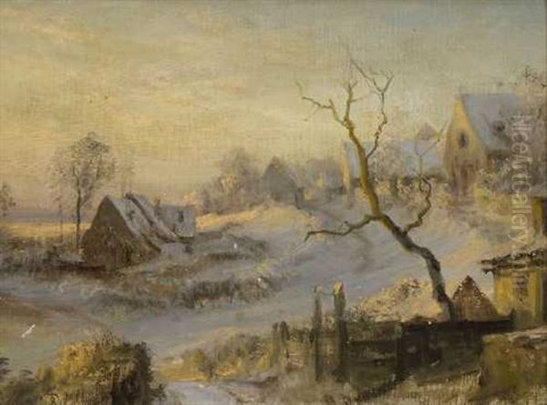 Winterliche Dorflandschaft - view 1