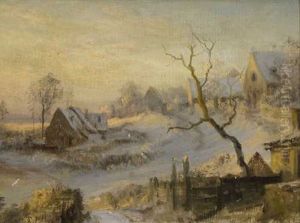 Winterliche Dorflandschaft