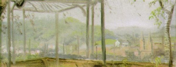 Laube Mit Blick Auf Stadt Wimpfen - view 1