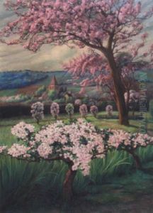 Arbres En Fleurs by Carlos Schwabe