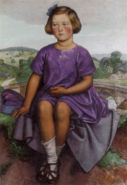 Portrait Of A Seated Girl - view 1