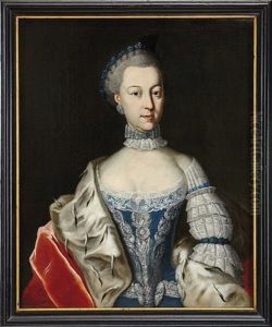 Bildnis Der Markgrafin Frederike Caroline Von Brandenburg-ansbach by Johann Michael Schwabeda