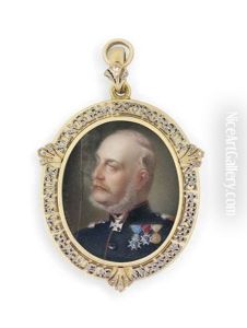 George V (1819-1878), King Of Hanover, In Blue Coat With Gold Collar, Epaulettes And Aiguillettes George V (1819-1878), King Of Hanover, In Blue Coat With Gold Collar, Epaulettes And Aiguillettes