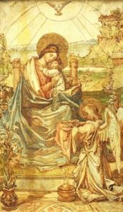 Tronande Maria Och Jesusbarnet