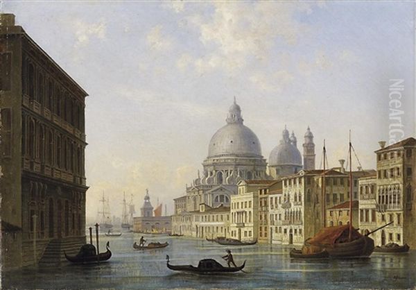 Venedig. Der Canal Grande Mit Santa Maria Della Salute - view 1