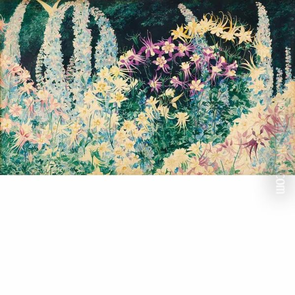 Aquilegia And Delphinium - view 1