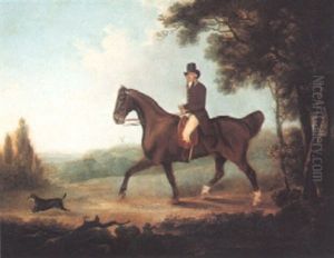 Alexander Duvall Out Riding With His Terrier