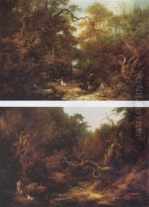 Woodcock Shooting & Pheasant Shooting by Charles Henry Schwanfelder