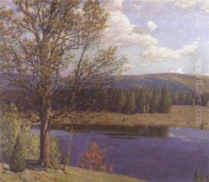 View Of The Hudson River Valley by Andrew Thomas Schwartz