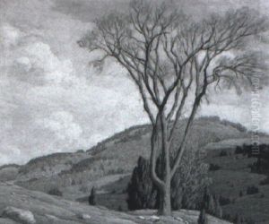 Landscape With Great Tree by Andrew Thomas Schwartz