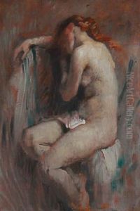 Female Nude by Frans Schwartz