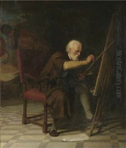 An Artist In His Studio