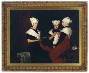 Girls From The Amsterdam Orphanage by Therese Schwartze
