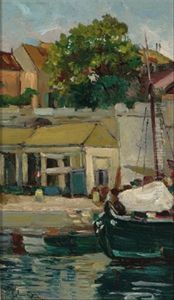 Kleiner Istrianischer Hafen by Adolf Schwarz
