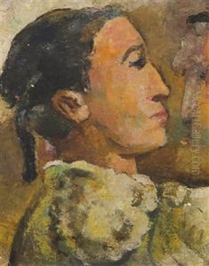 Head Of A Girl by Fritz Schwarz-Waldegg