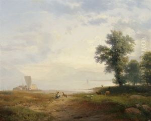 Landschaft Bei Horw by Xaver Schwegler