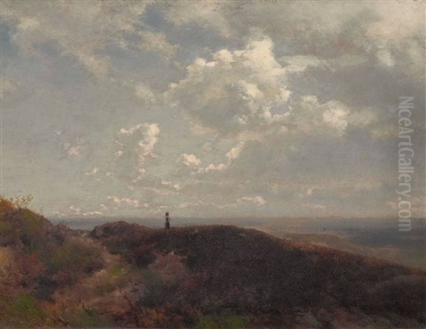Blick Von Einer Anhohe Auf Eine Weite Landschaft - view 1