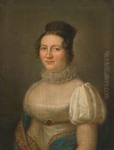 Portrait Einer Dame Und Eines Herren by Karl Gottlieb Schweikart