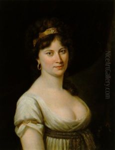 Bildnis Der Anna Schwarz Mit Einem Goldenen Stirnreif by Karl Gottlieb Schweikart