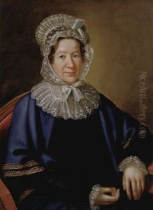 Portrat Einer Dame Mit Weisem Spitzenhaubchen Und Blauem Umhang Portrat Einer Dame Mit Weisem Spitzenhaubchen Und Blauem Umhang