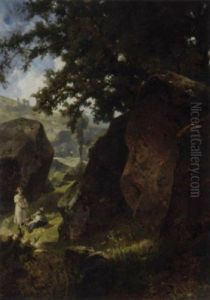 Resting By A Mountain Path