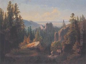 Blick Auf Burg Alt-eberstein