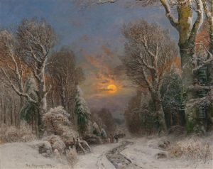 Moonlit Night In Winter
