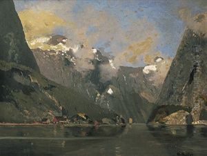 Fjordlandschaft Im Fruhling